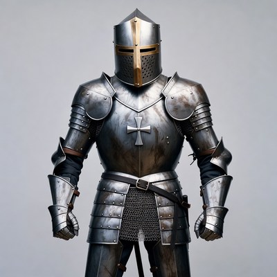 Medieval Knight in Full Armor