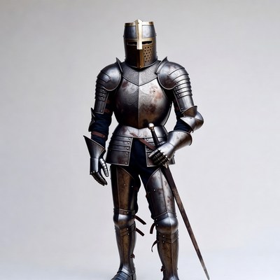 Medieval Knight in Full Armor