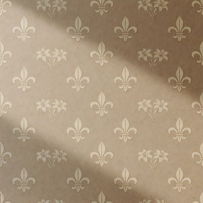 Fleur-de-lis Pattern on Textured Paper