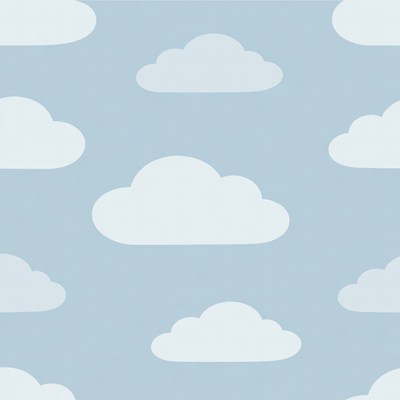 Blue Cloud Seamless Pattern