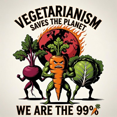 Muscular Vegetables Promote Vegetarianism