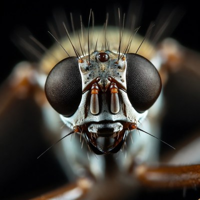 Close-up of Fly Head