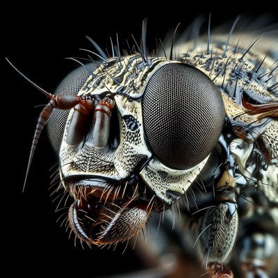Close-up of Fly Head