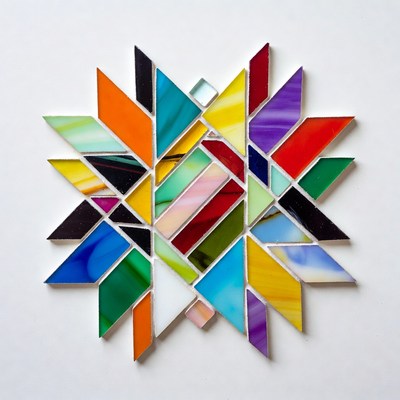 Colorful Stained Glass Star