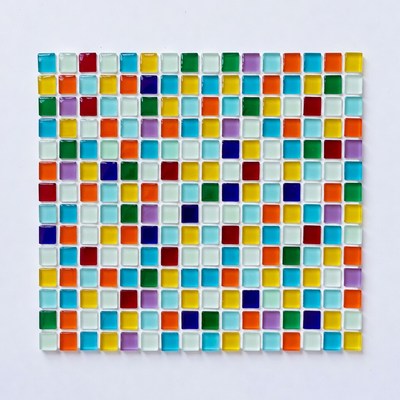 Colorful Mosaic Tiles Grid