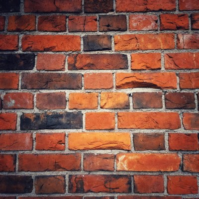 Rustic Red Brick Wall Texture