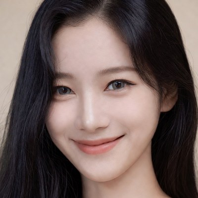 Asian woman smiling close-up