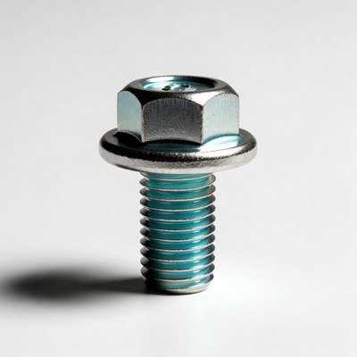 Silver Hex Flange Bolt