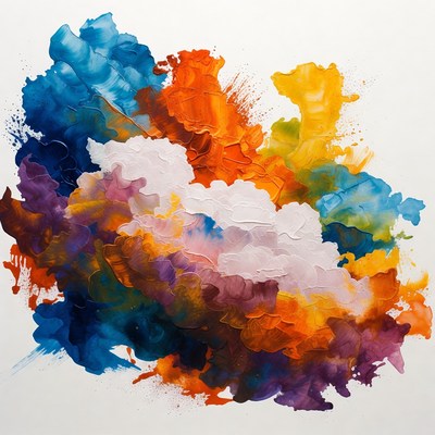 Vibrant Abstract Color Explosion