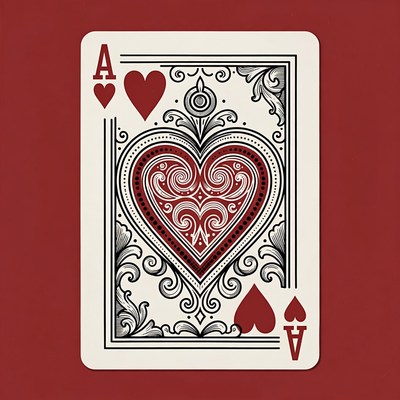 Ace of Hearts Playing Card