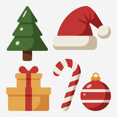 Christmas Clipart Icons Set