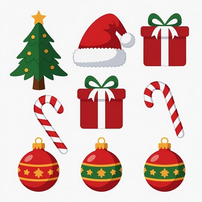 Christmas Clipart Icons Set