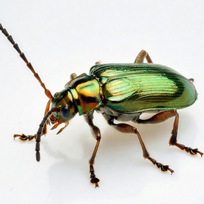 Green Metallic Longhorn Beetle