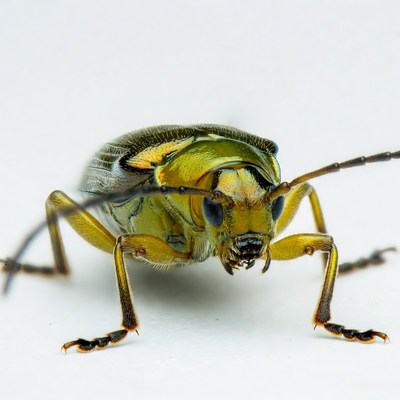 Shiny Green Longhorn Beetle