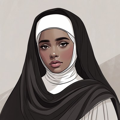 African-American nun in habit