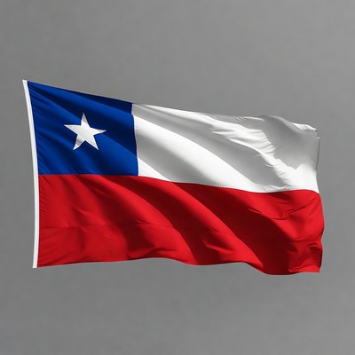 Chilean flag waving