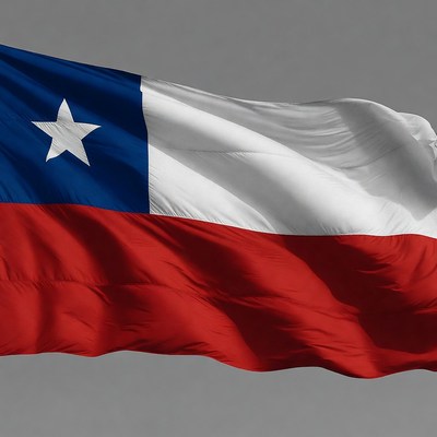 Waving Chilean Flag