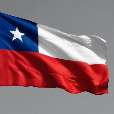 Chilean Flag Waving