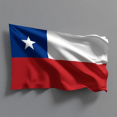 Waving Chilean Flag
