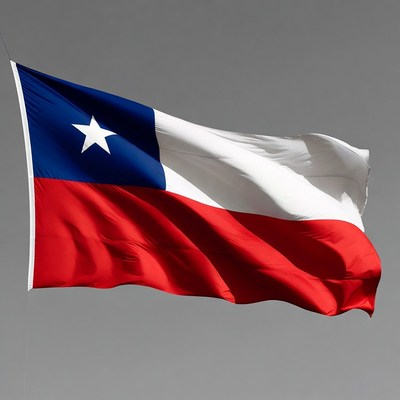 Chilean Flag Waving