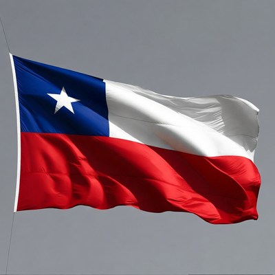 Chilean Flag Waving