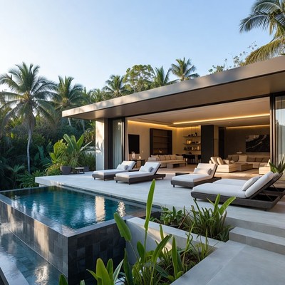 Modern Tropical Villa Infinity Pool