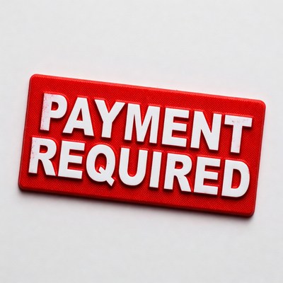 Payment Required Red Label