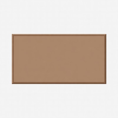 Brown Rectangular Blank Sign