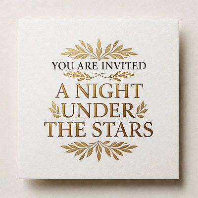 You Are Invited Night Under Stars