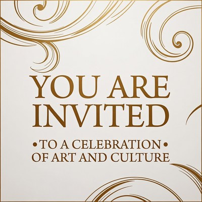 You Are Invited Art Culture Celebration