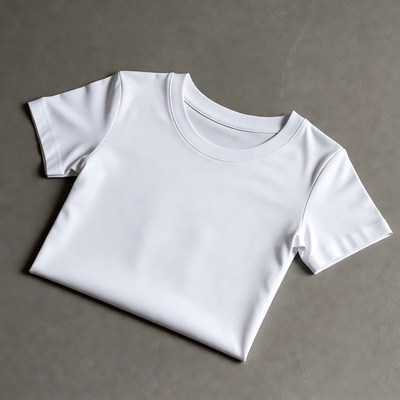 Blank White Toddler T-Shirt Folded