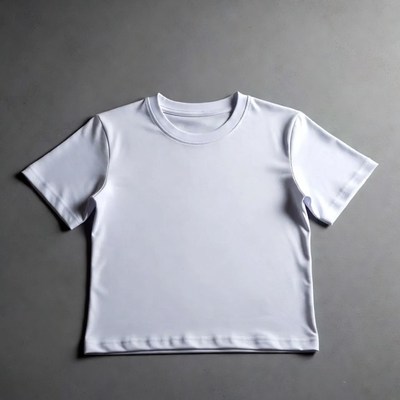White kids t-shirt isolated