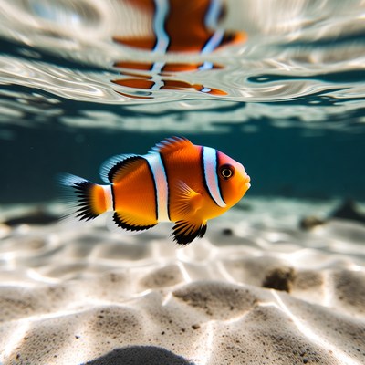Clownfish Swimming Underwater