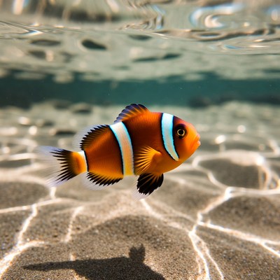 Clownfish Swimming Underwater