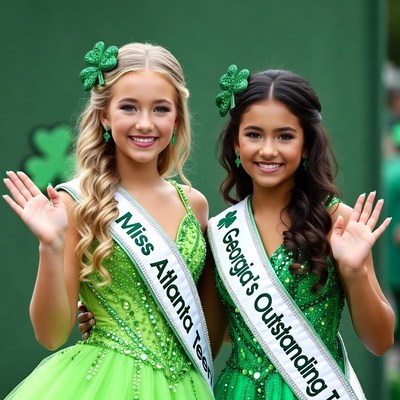 Miss Atlanta Outstanding Teen winners waving