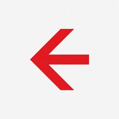 Red Left Arrow Icon