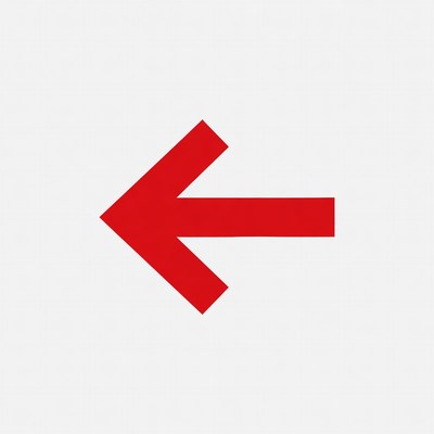 Red Left Arrow Icon