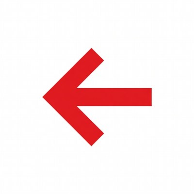 Red Left Arrow Icon