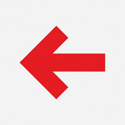 Red Left Arrow Icon