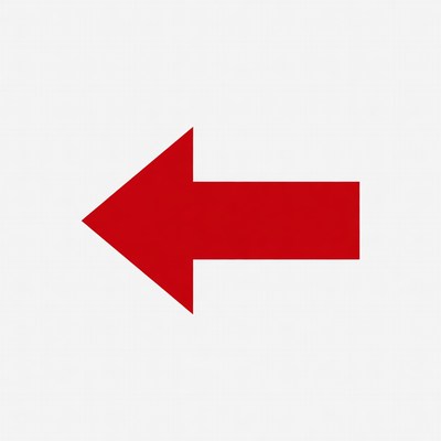Red Left Arrow Icon