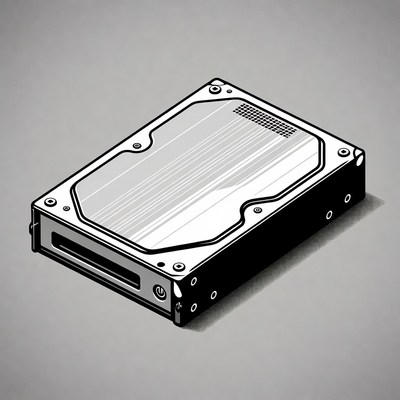 Hard Drive Illustration