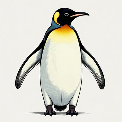 Emperor Penguin Illustration