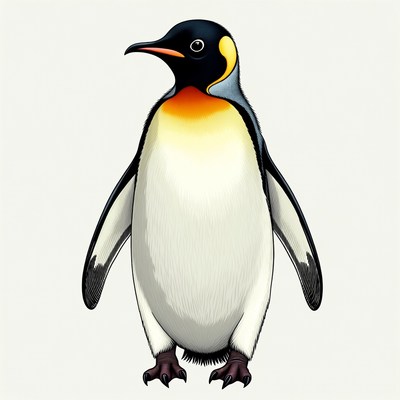 King Penguin Illustration