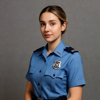 Female police officer portrait