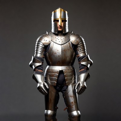 Knight in Medieval Armor