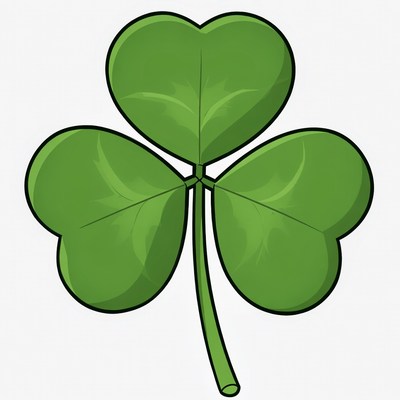 Four-Leaf Clover Illustration