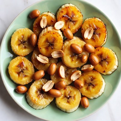 Bananas with Peanuts in Sauce