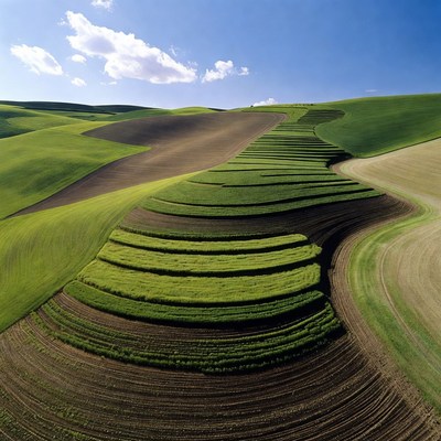 Rolling Green Hills Farmland