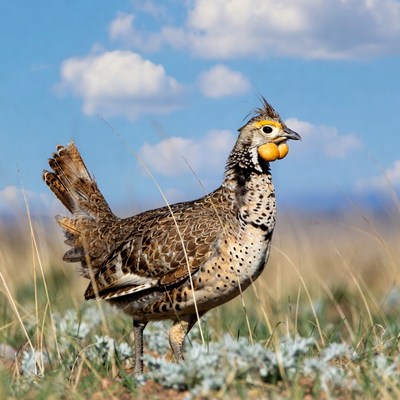Greater Sage Grouse in grassland