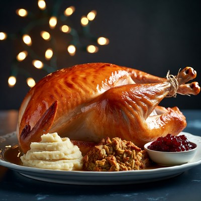 Roasted Thanksgiving Turkey Dinner